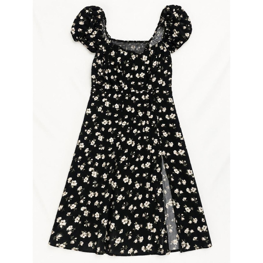 Old Navy Women's Black and Floral Dress